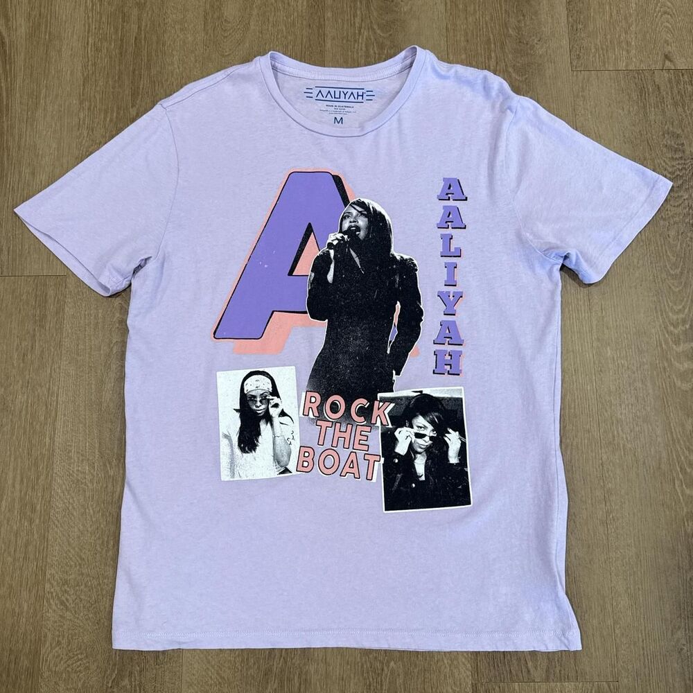 Aaliyah purple graphic tee Size unisex M